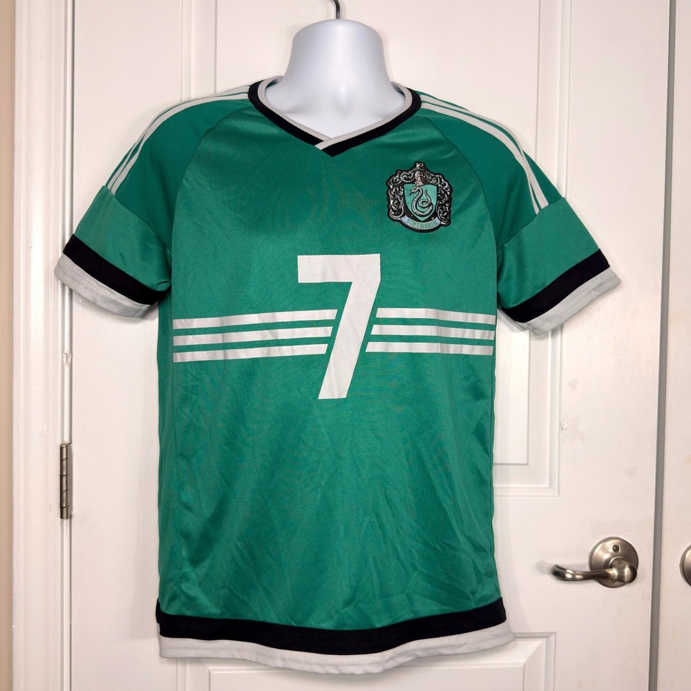 BoxLunch Harry Potter Slytherin Quidditch Jersey Green Soccer Shirt Small